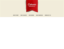 Tablet Screenshot of cahootsinc.com